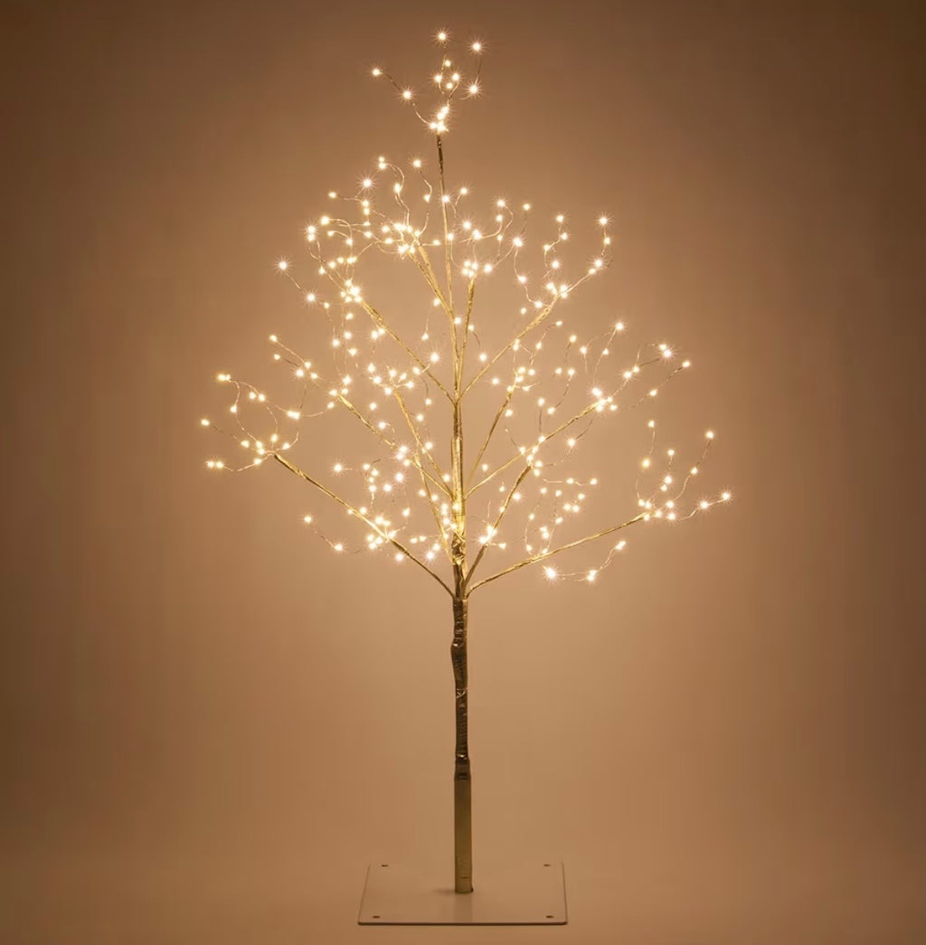 3 Ft Gold Fairy Light Tree Room Décor Home Décor Artificial Tree, 270 Warm White LED Lights