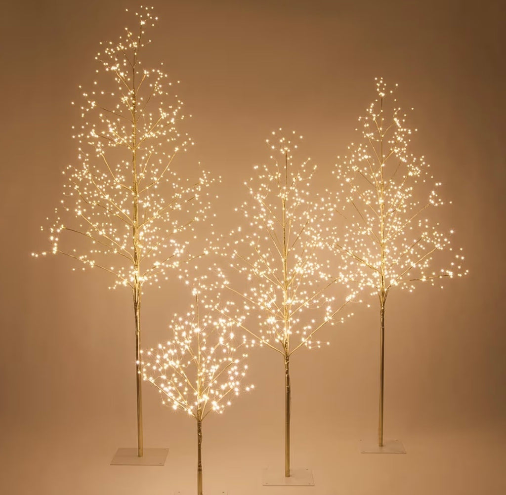 3 Ft Gold Fairy Light Tree Room Décor Home Décor Artificial Tree, 270 Warm White LED Lights