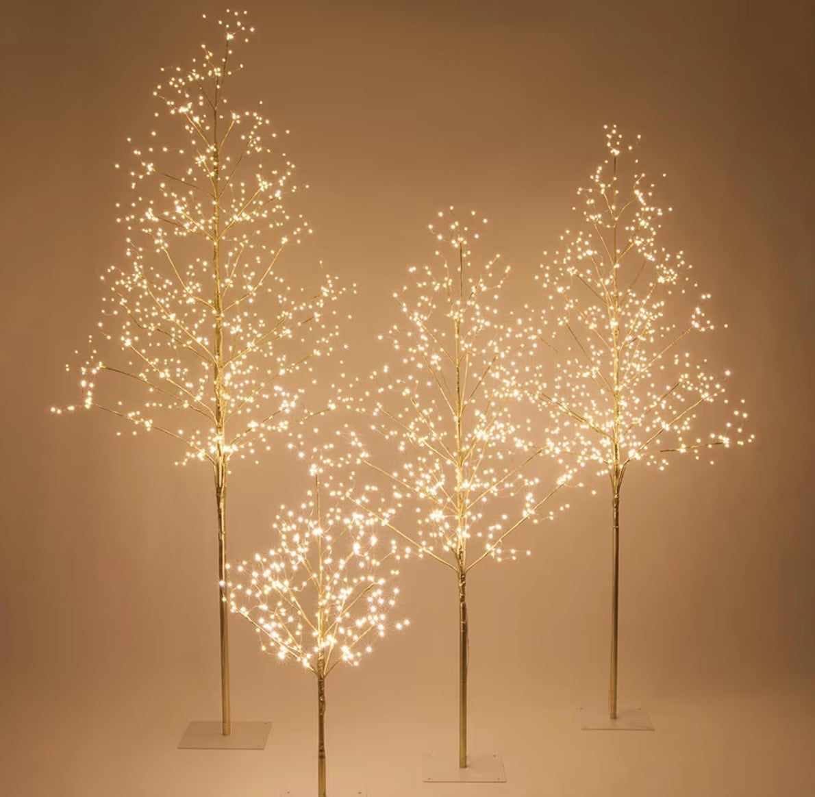 3 Ft Gold Fairy Light Tree Room Décor Home Décor Artificial Tree, 270 Warm White LED Lights