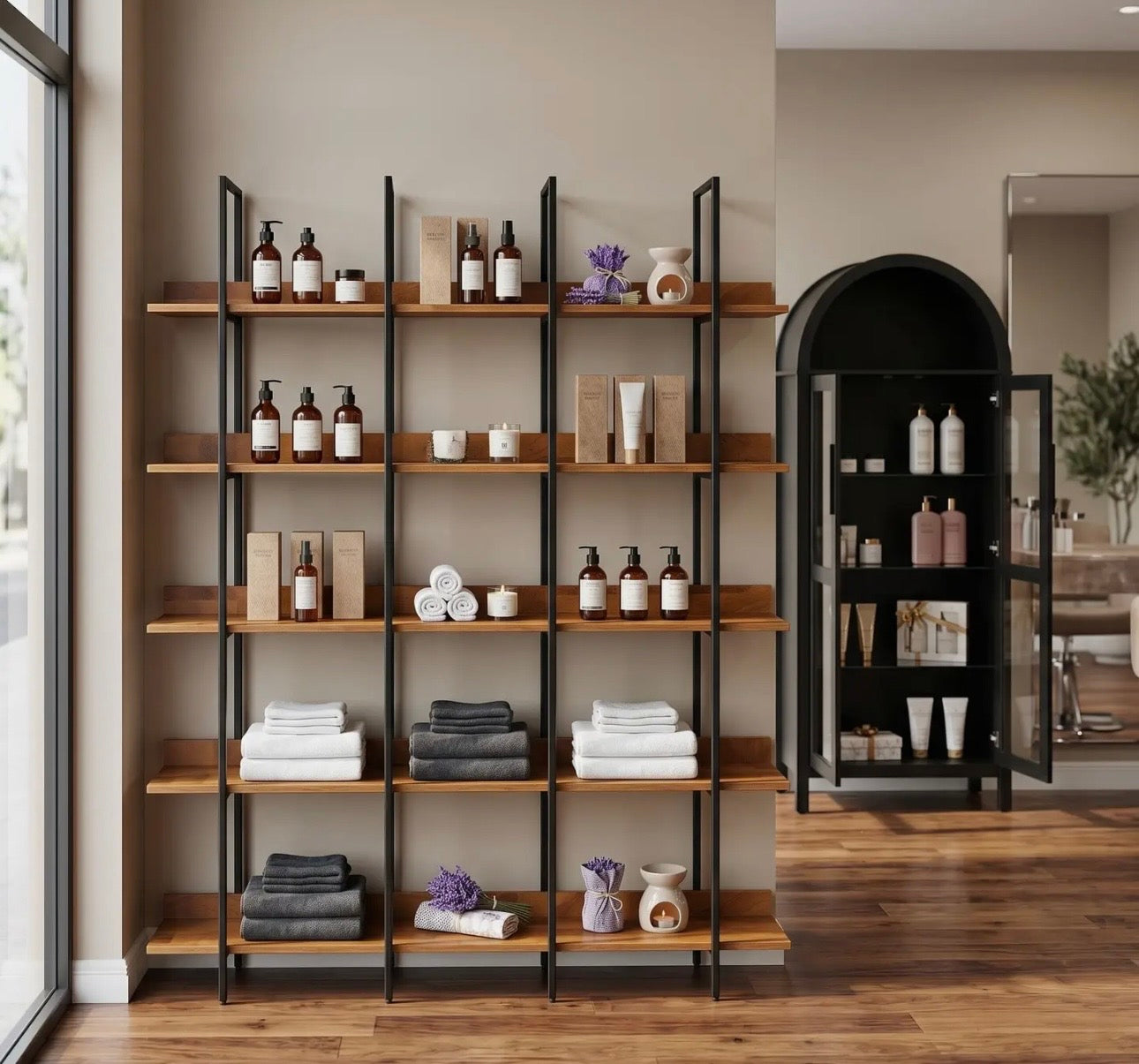 Spa Salon 5 - Tier
Open Storage Display Rack