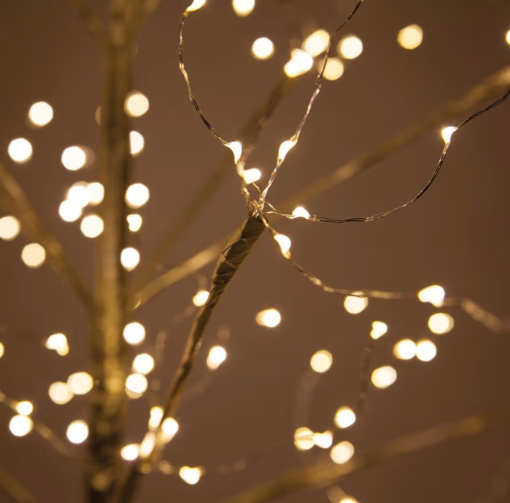 3 Ft Gold Fairy Light Tree Room Décor Home Décor Artificial Tree, 270 Warm White LED Lights